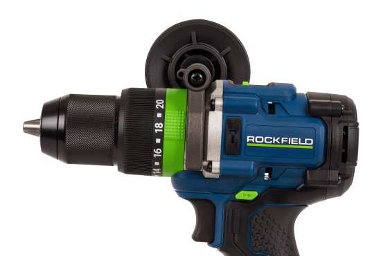 Дрель-шуруповерт аккумуляторная ударная бесщеточная Rockfield RF2094BK, 20 В Li-ion 4 Ач