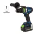 Дрель-шуруповерт аккумуляторная ударная бесщеточная Rockfield RF2094BK, 20 В Li-ion 4 Ач