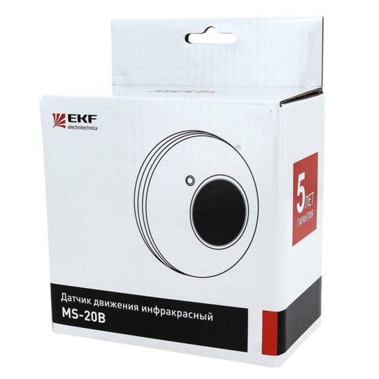 Датчик движения EKF PROxima MS-20B IP20 230 В 360 градусов до 6 м (dd-ms-20B)