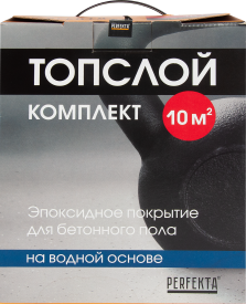 Комплект для устройства напольного покрытия Perfekta Топслой цвет серый 10 м2