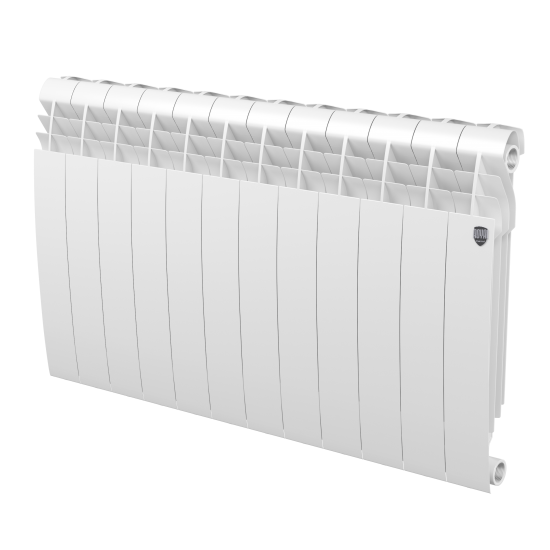 Радиатор секционный Royal Thermo Biliner 350/87 12 секций боковое подключение биметалл белый