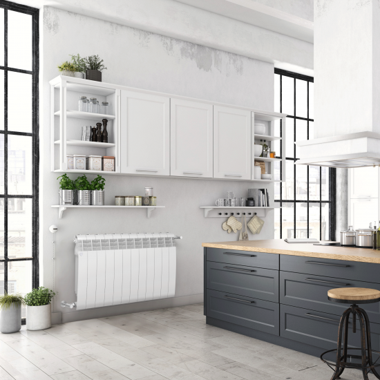 Радиатор секционный Royal Thermo Biliner 350/87 12 секций боковое подключение биметалл белый