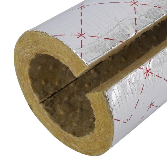 Звукоизоляция для канализационных труб Роквул цилиндр 114х30х3000 мм