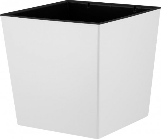 Горшок цветочный Ingreen Cube 18.4x17.7x17.7 см v4.2 л пластик белый жасмин