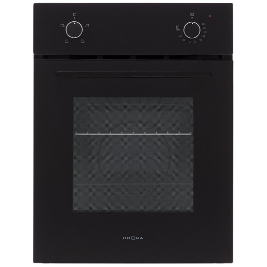 Духовой шкаф электрический встраиваемый Krona Blume 45 BL/BL 447 мм черный