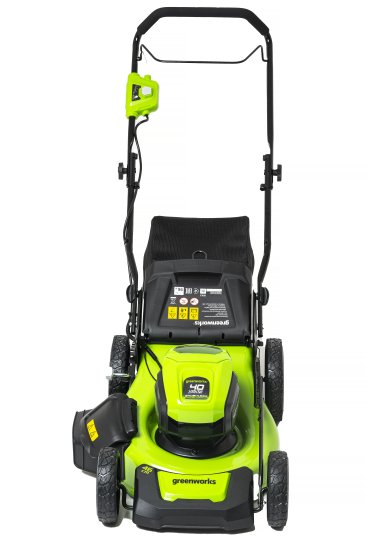 Газонокосилка аккумуляторная бесщеточная GreenWorks 2514407UB 40 В 46 см 1x4 Ач АКБ и ЗУ входит в комплект
