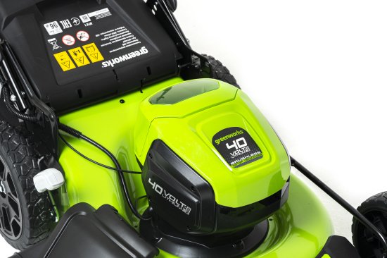 Газонокосилка аккумуляторная бесщеточная GreenWorks 2514407UB 40 В 46 см 1x4 Ач АКБ и ЗУ входит в комплект