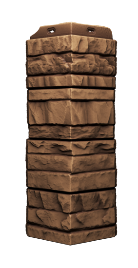 Угол наружный для фасадных панелей Döcke цвет кедровый орех