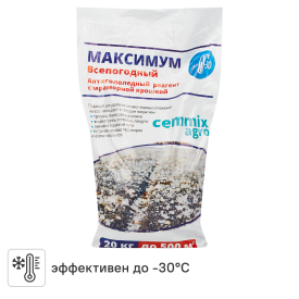 Противогололедный реагент Cemmix Максимум 20 кг