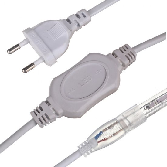 Лента светодиодная SMD 3528 синий свет 220 В 4,8 Вт/м 20 м IP67 Navigator (14513)