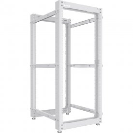 Стойка серверная NTSS OR двухрамная 42U, 600-1000мм, комплект ножек, серый RAL 7035