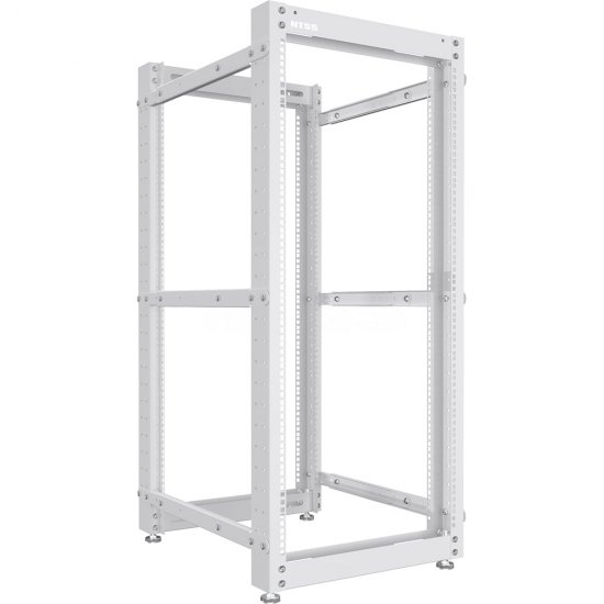 Стойка серверная NTSS OR двухрамная 42U, 600-1000мм, комплект ножек, серый RAL 7035