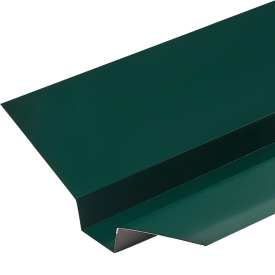 Ендова верхняя 130x50x130 мм 2 м RAL 6005 0.4 мм зеленый