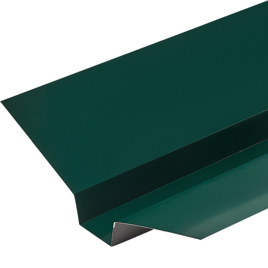 Ендова верхняя 130x50x130 мм 2 м RAL 6005 0.4 мм зеленый