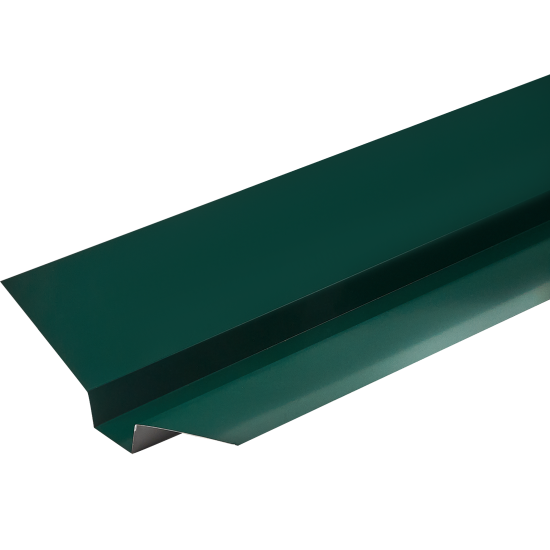 Ендова верхняя 130x50x130 мм 2 м RAL 6005 0.4 мм зеленый