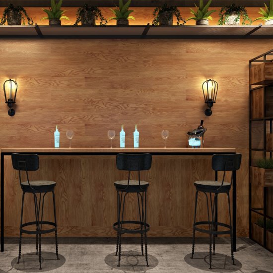 Комплект панелей ПВХ Lako Decor LKD-6046-1 состаренное дерево 914.4x152.4x2 мм 2.508 м² 18 шт.