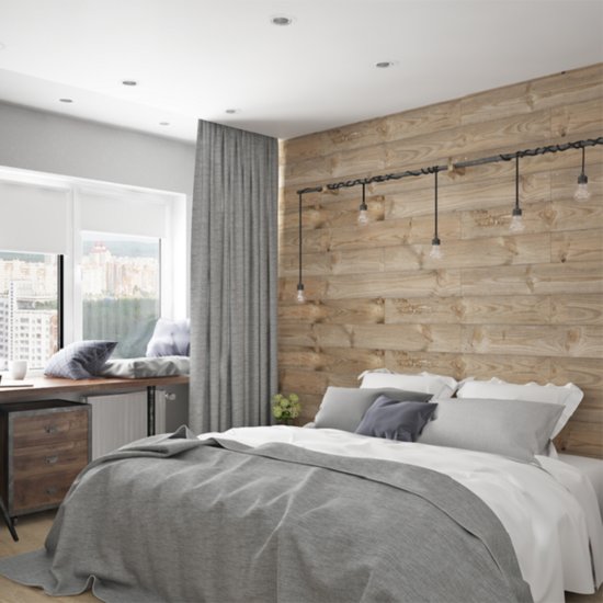 Комплект панелей ПВХ Lako Decor LKD-6046-1 состаренное дерево 914.4x152.4x2 мм 2.508 м² 18 шт.