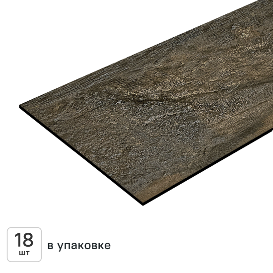 Комплект панелей ПВХ Lako Decor LKD-6046-1 состаренное дерево 914.4x152.4x2 мм 2.508 м² 18 шт.
