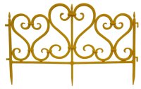 Ограждение Ажурное 300x23 см цвет желтый