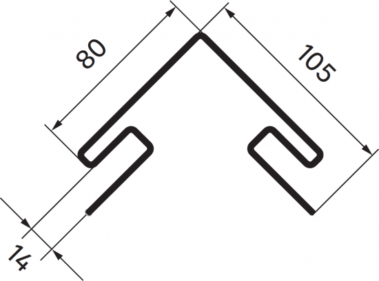 Угол наружный для фасадных панелей ARTENS цвет серый