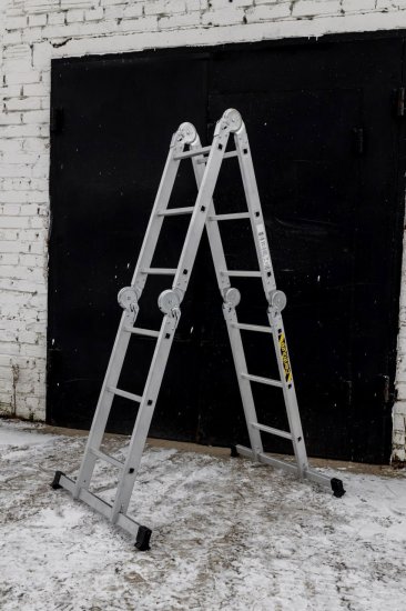Лестница трансформер 4-секционная Наш до 3.52 м 12 ступеней