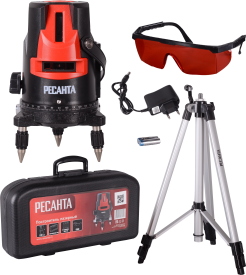 Уровень лазерный ротационный Ресанта ПЛ-635ЛМ штатив в комплекте 30 м