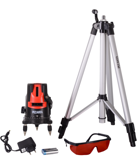 Уровень лазерный ротационный Ресанта ПЛ-635ЛМ штатив в комплекте 30 м