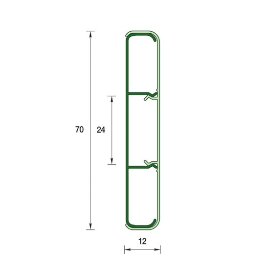 Наличник Деконика 2200х70х12 мм белый