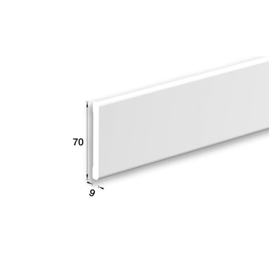 Наличник Идеал 2200х70х9 мм белый