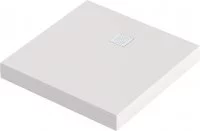 Душевой поддон Marble квадратный литьевой мрамор 100x100 см цвет белый