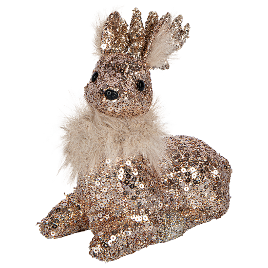 Декоративная фигура Олень 20x13 см шампань