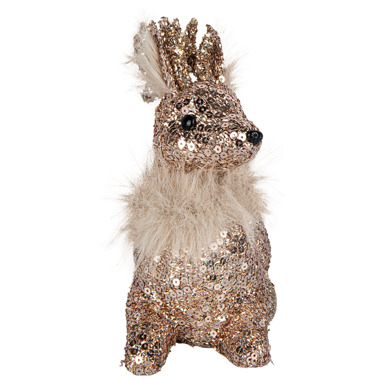 Декоративная фигура Олень 20x13 см шампань