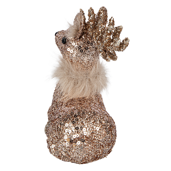 Декоративная фигура Олень 20x13 см шампань