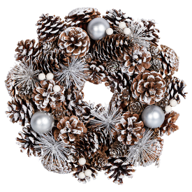 Декоративное украшение Венок рождественский 30.5 см с ягодами