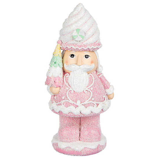 Декоративная фигура Щелкунчик 29.8x13.8 см розовый