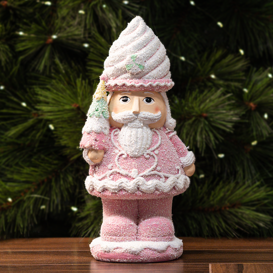 Декоративная фигура Щелкунчик 29.8x13.8 см розовый