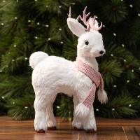 Декоративная фигура Олень 11x21 см красный