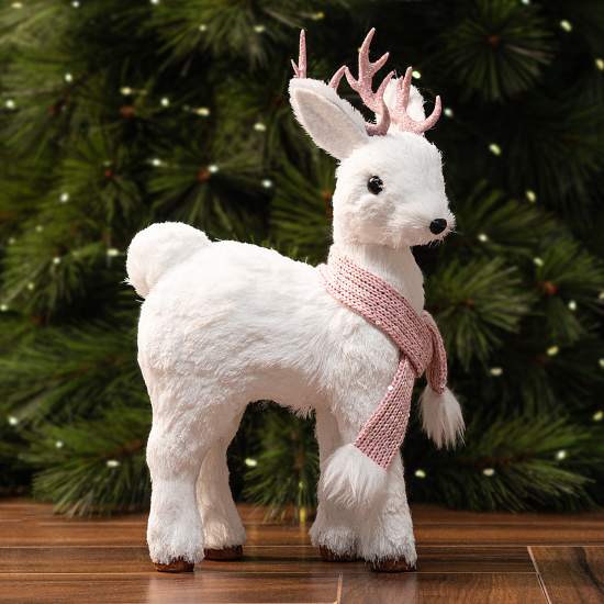 Декоративная фигура Олень 11x21 см красный