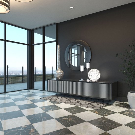 Керамогранит Cersanit Queen белый 420х420х8 мм (9 шт.=1,587 кв.м)