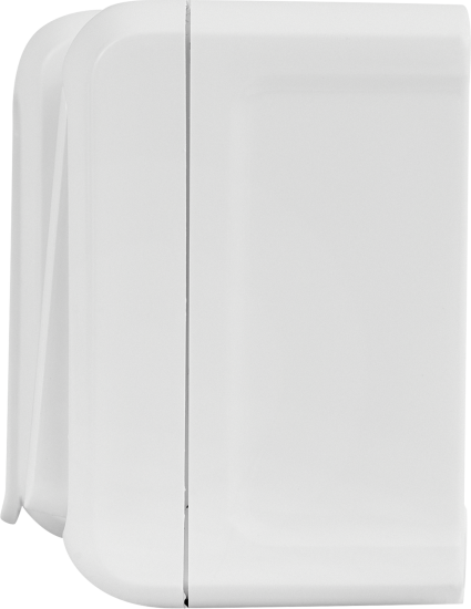 Блок выключатель и розетка с заземлением с защитными шторками - Legrand Quteo - IP44 16А 250В винтовые зажимы накладной монтаж - белый