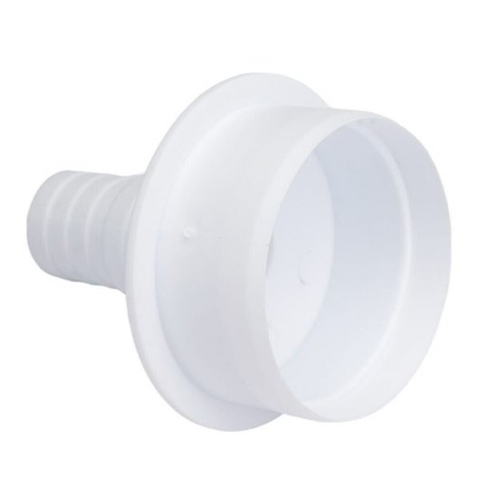 Переходник ДТРД 16/25х50 мм для подключения сливного шланга с хомутом