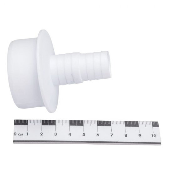 Переходник ДТРД 16/25х50 мм для подключения сливного шланга с хомутом