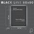 Зеркало для ванной Omega Glass Black Line SD99 60x80 см с подсветкой