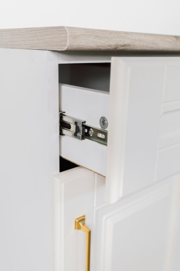 Кухонный шкаф напольный с ящиком Лача 40x85x60 см МДФ цвет ванильный