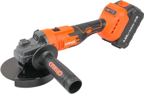 УШМ аккумуляторная бесщеточная Спец БШУ-21Б, 21 В Li-Ion 2x4 Ач, 125 мм