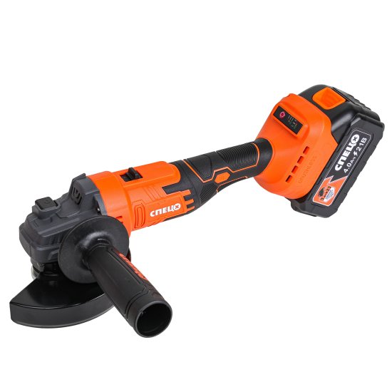 УШМ аккумуляторная бесщеточная Спец БШУ-21Б, 21 В Li-Ion 2x4 Ач, 125 мм