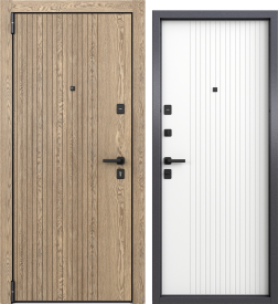 Дверь входная металлическая Клауд Форест 86x205 см левая бьянко