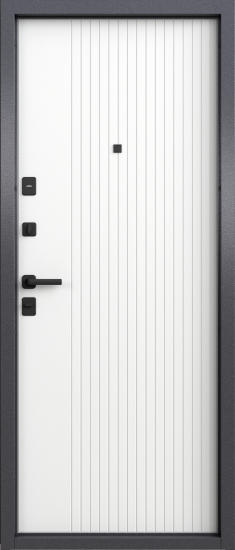 Дверь входная металлическая Клауд Форест 86x205 см левая бьянко