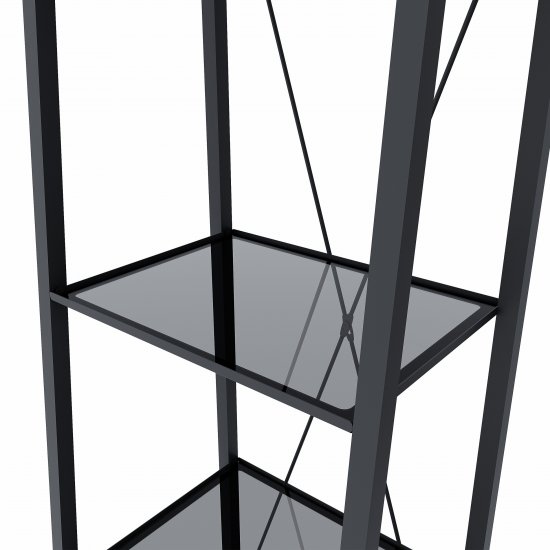 Стеллаж для ванной KONSENSA Бруклин 40x35x170 см цвет черный