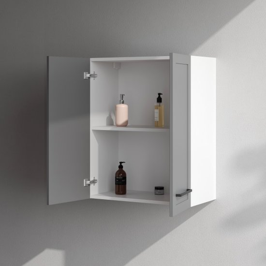 Комплект фасадов для пенала подвесного AM.PM Force M9FFCM0602GM 70x30 см МДФ цвет серый 2 шт